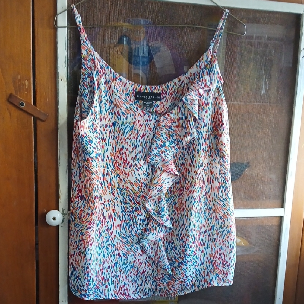 Simply Styled Multicolor Ruffle Camisole